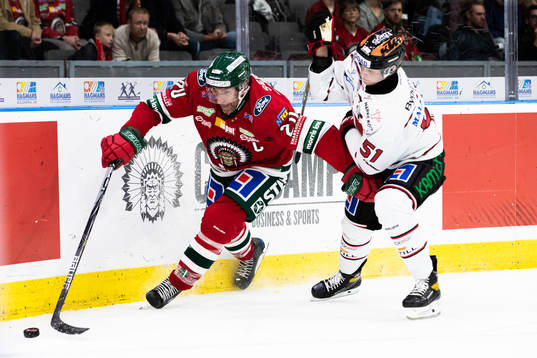Frölundas Joel Lundqvist och Örebros Kristian Näkyvä