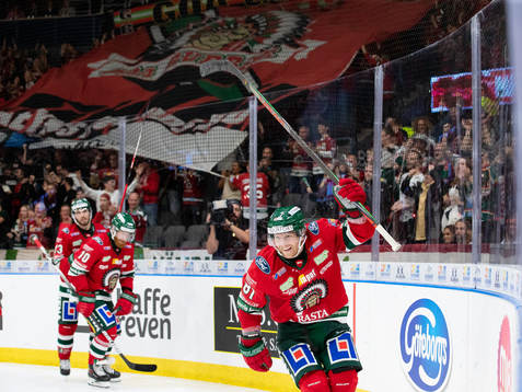 Frölundas Ryan Lasch jublar