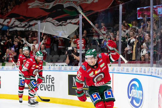 Frölundas Ryan Lasch jublar