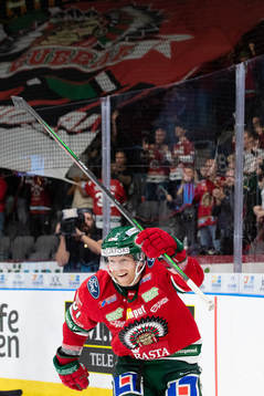 Frölundas Ryan Lasch jublar