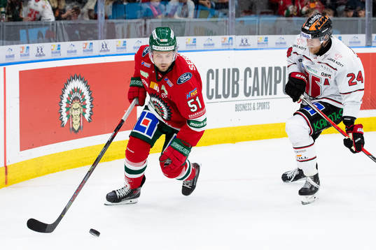 Frölundas Mats Rosseli Olsen och Örebros Jani Lajunen