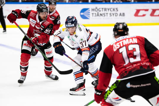 Malmö Redhawks Carl Persson och Växjös Glenn Gustafsson