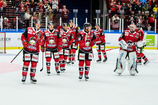 Malmö Redhawks spelarna deppar