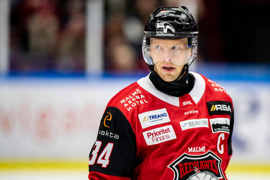 Malmö Redhawks Carl Söderberg  deppar