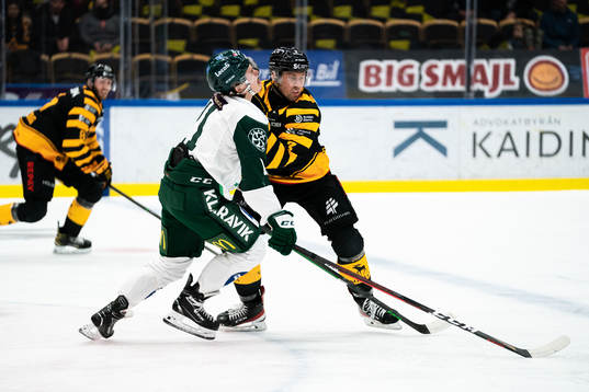 Färjestads Joakim Nygård och Skellefteås Michael Kapla