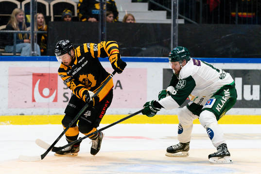 Skellefteås Jayce Hawryluk och Färjestads Mikael Wikstrand