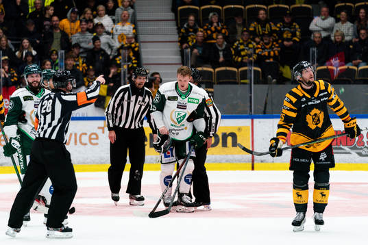Färjestads Gustav Rydahl och Skellefteås Melker Karlsson