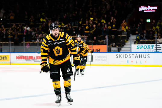 Skellefteås Jayce Hawryluk jublar