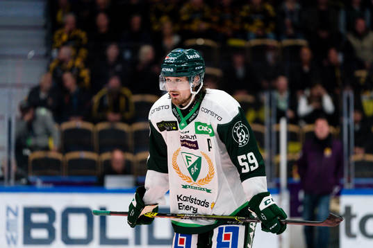 Färjestads Linus Johansson deppar