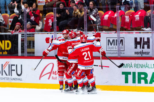 Timrå och Jacob Blomqvist jublar