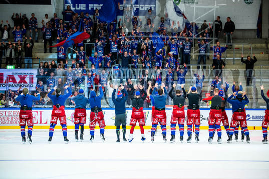 Oskarshamns spelare jublar