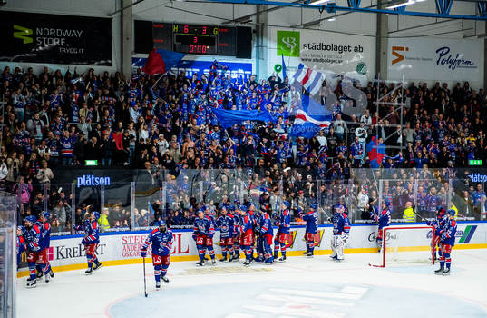 Oskarshamns spelare jublar