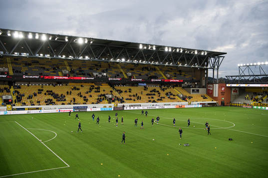 IFK Göteborgs spelare värmer upp