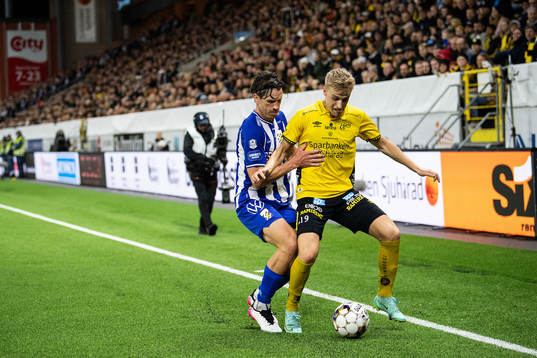 Elfsborgs Jeppe Møldrup Okkels och IFK Göteborgs Gustav