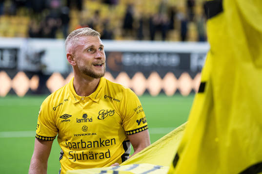 Elfsborgs Simon Strand jublar