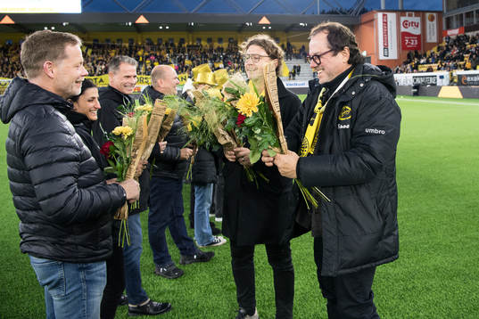 Elfsborgs klubbchef Stefan Andreasson och ordförande Sune