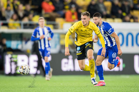 Elfsborgs Leo Väisänen och IFK Göteborgs Kevin Yakob