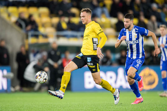 Elfsborgs Leo Väisänen och IFK Göteborgs Kevin Yakob