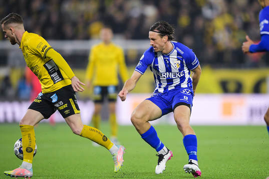 Elfsborgs Rasmus Alm och IFK Göteborgs Gustav Svensson