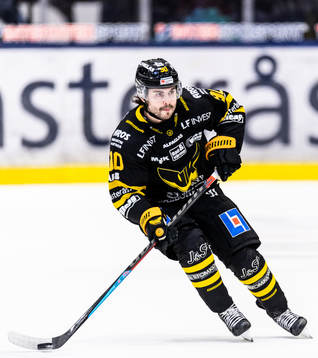 Västerås Jimmie Janssonunder ishockeymatchen i