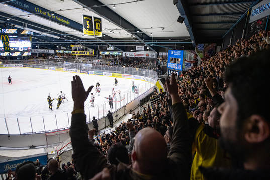 Västerås spelare jublar