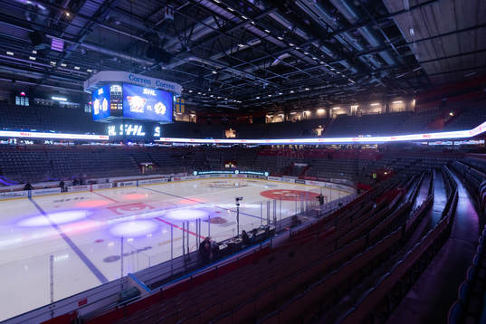 Interiör av Saab Arena