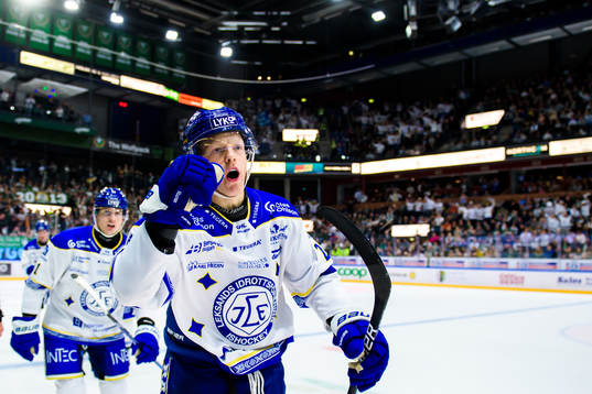 Leksands Emil Heineman jublar