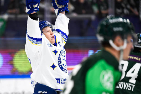 Leksands Emil Heineman jublar