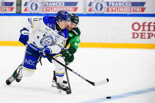 Leksands Martin Karlsson och Färjestads Per Åslund