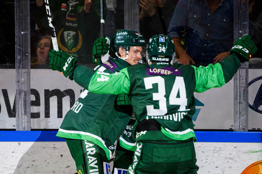 Färjestads Joakim Nygård jublar