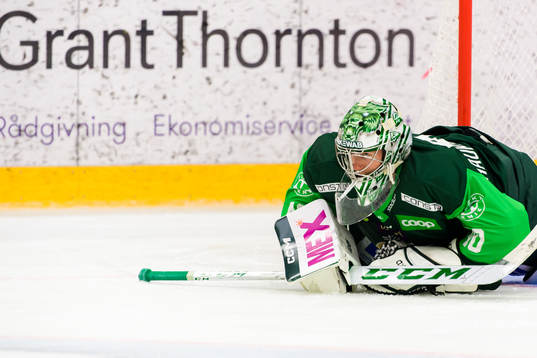 Färjestads målvakt Henrik Haukeland