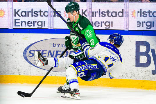Färjestads Gustav Rydahl och Leksands Oskar Lang