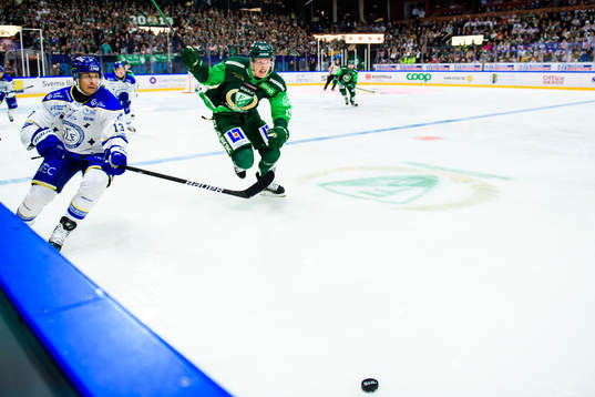 Leksands Jon Knuts och Färjestads Gustav Rydahl