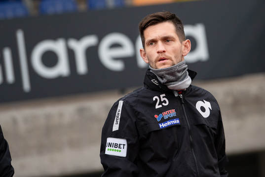 Degerfors målvakt Jeffrey Gal före fotbollsmatchen i