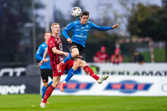 Östersunds Malcolm Stolt och Halmstads Emil Tot Wikström