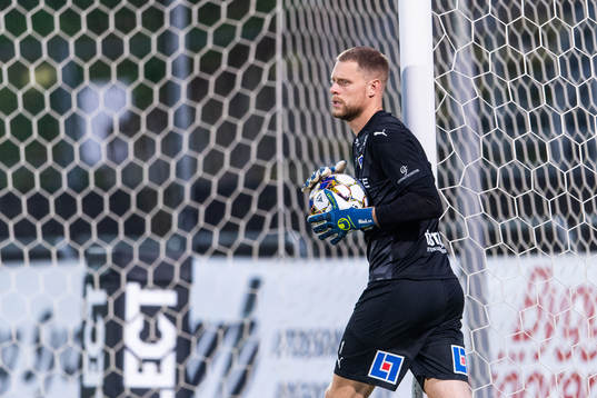 Halmstads målvakt Malkolm Nilsson Säfqvist