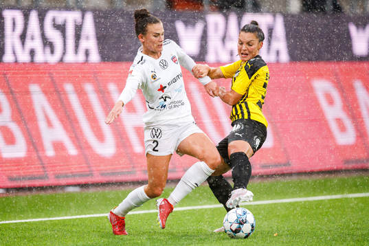 Rosengårds Katrine Veje och Häckens Johanna Rytting