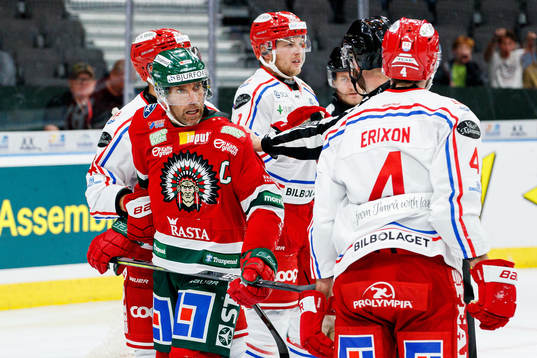 Frölundas Joel Lundqvist och Timrås Tim Erixon