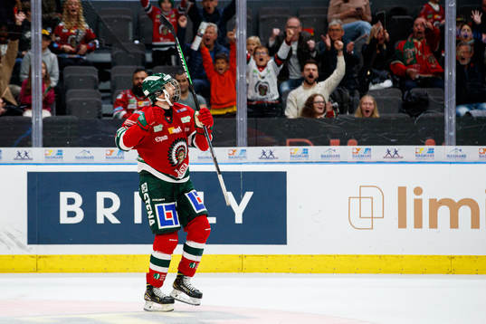 Frölundas Stefan Elliot  jublar