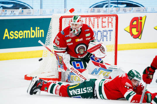 Frölundas målvakt Matthew Tomkins
