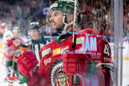 Frölundas Michael Spacek jublar