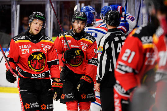Luleås Kim Johansson och Jonathan Andersson deppar