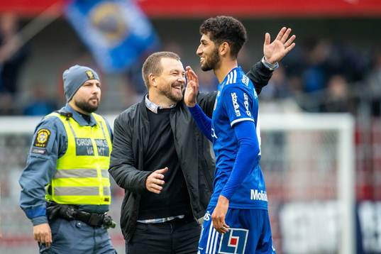Sundsvalls tränare Henrik Åhnstrand och Paya Pichkah