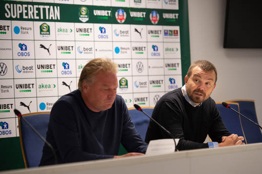 Helsingborgs tränare Jörgen Lennartsson och Sundsvalls