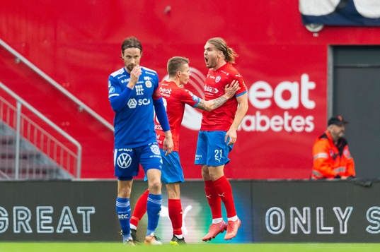 Helsingborgs Charlie Weberg jublar