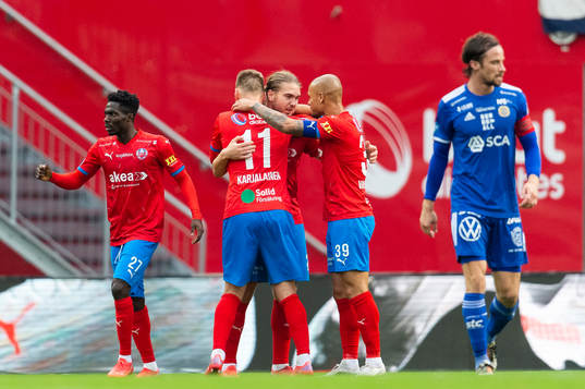 Helsingborgs Charlie Weberg jublar