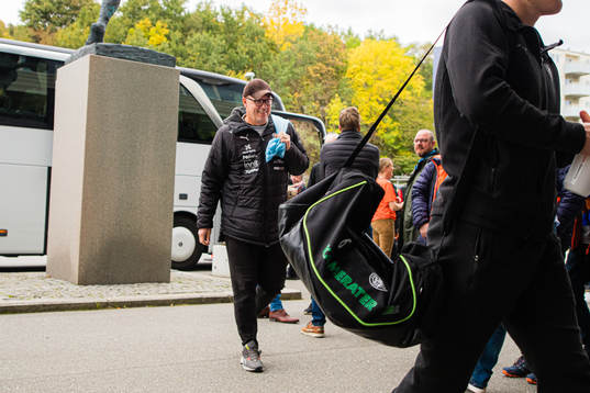 Kjetil Rekdal, head coach of HamKam, arrives