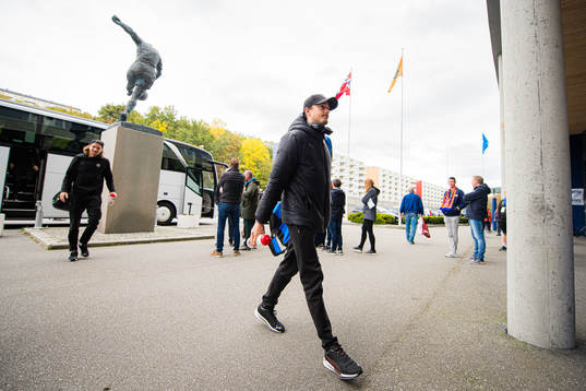 Per Rasmus Lindkvist of HamKam arrives