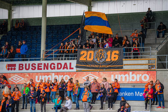 Spectators in the stands