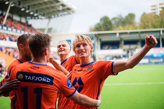 Erlend Segberg of Aalesund celebrates